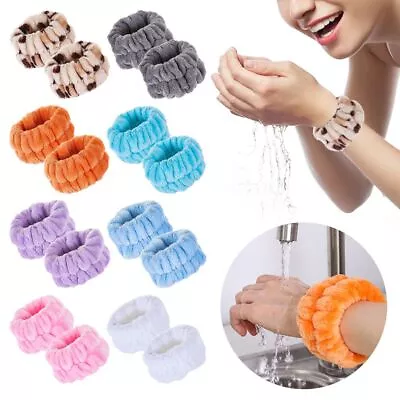 Soft Face Wash Wristbands Spa Wrist Washband Women Girl Running Yoga Headband • £3.79