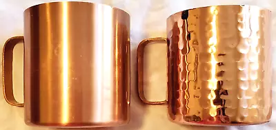 Our Table Hammered & Plain Moscow Mule Mugs Cups In Copper 18 Oz • $10