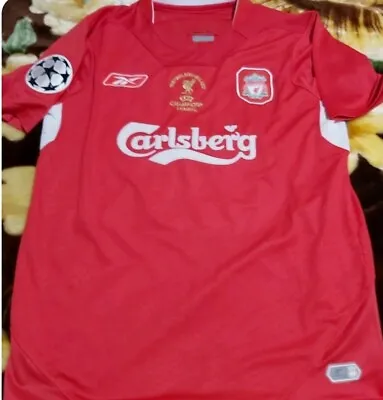$150 • Buy Steven Gerrard Signed Liverpool 2005  Jersey 