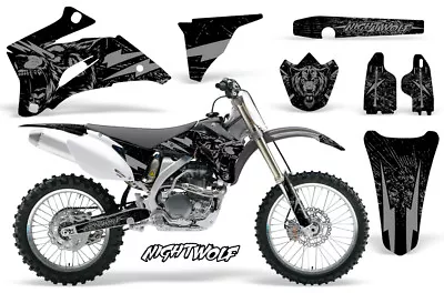 Yamaha YF250Z YF450Z Dirt Bike Graphic Sticker Kit MX Decal Wrap 06-09 NW SILVER • $119.95