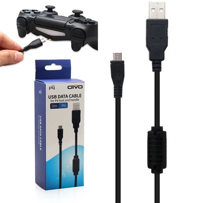 $7.25 • Buy For PS4 DualShock 4 Playstation 4 Controllers USB Charging Cable 2m Cord Charger