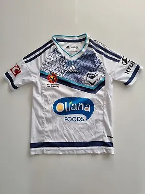 Melbourne Victory Football Shirt Jersey Soccer A-league 9-10 Years Away Adidas  • $9.99