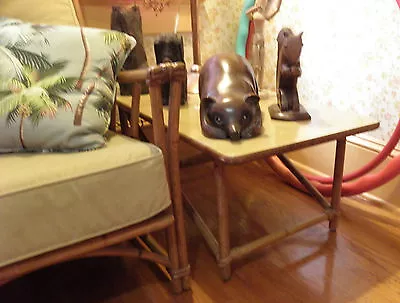 Mid~Century Retro Vintage Heywood Wakefield Blonde End Table 00201010 • $178