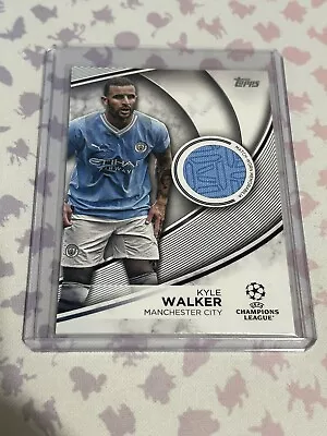 Kyle Walker Match Worn Patch 2023/24 Topps UEFA Club Competitions Flagship • £17.50