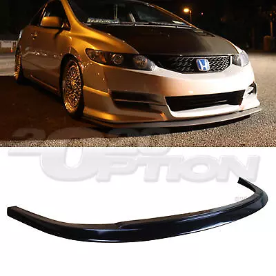 V Style Pu Polyurethane Front Bumper Lip Body Kit For 06-08 Honda Civic 2dr • $89