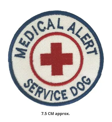 Medical Alert Service Dog Embroidered Sew/Iron On Patch Badge Jeans Jacket N-134 • £2.09
