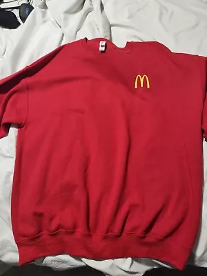 Mcdonalds Employee Uniform Sweatshirt Red New XL • $17