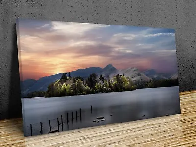 Sunset Over Derwentwater Lake District UK Framed Or Print Only • £12.99