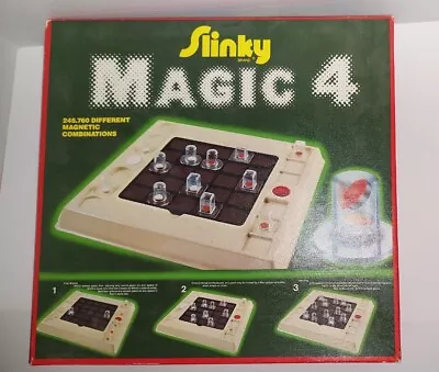 Vintage MAGIC 4 Magnetic Board Game  - James Brand No. 6400 • $17.99