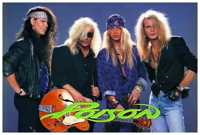 Poison Rock Band Poster 24x36 Inch Photo Rare Print Wall Art Print P03 • $19.97