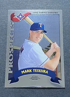 2002 Topps Chrome Prospects Mark Teixeira Rookie #T169  NM-MT Or Better • $2