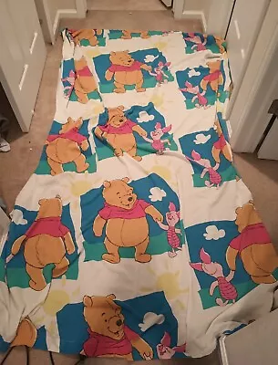 Vintage Winnie The Pooh Flat Sheet Full/Twin • $38