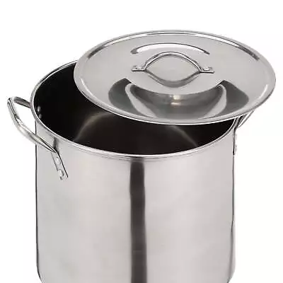 12 Qt Stainless Steel Stock Pot With Metal Lid • $12.74