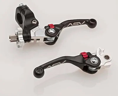 ASV F4 Brake & Clutch Lever Set Short Black Yamaha YZ125 YZ250 YZ250F YZ450F • $195