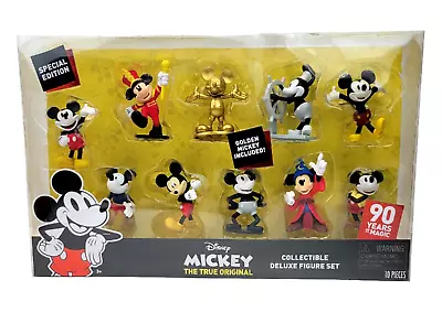 Disney Mickey Mouse 90 Years Of Magic Deluxe 10 Piece Figure Set Special Edition • $29.99