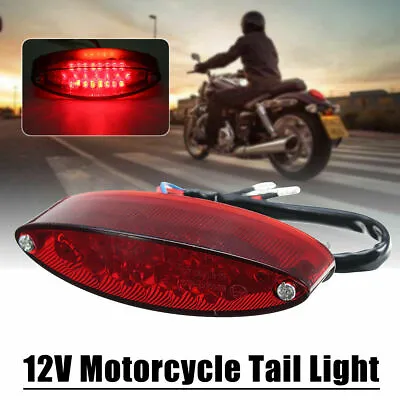 Universal Motorcycle Red 28 Led Rear Brake Stop Tail Light License Number Plate • $7.99