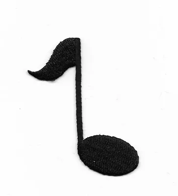 2 1/2  Musical Note - Left Embroidered  Patch 692274 • $1.59