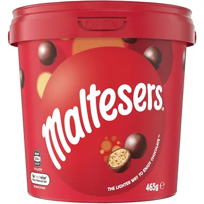 Maltesers Milk Chocolate Crunchy Balls Party Bucket 465g • $25