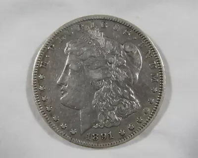 1891-CC Morgan Silver Dollar In A XF Cond. 90% Silver & A Beautiful Coin!! • $100