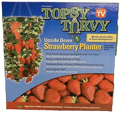 As Seen On Tv Topsy Turvy Upside Down Strawberry Planter New In Box • $20