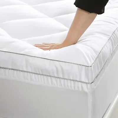 Mattress Topper Queen Size Thickened Mattress Pad Quilted With 900GSM Down Fill • $48.12