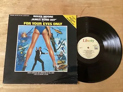 Bill Conti – For Your Eyes Only Soundtrack Vinyl LP LBG30337 1981 James Bond • £40
