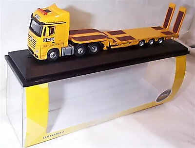 Oxford Mercedes Actros Semi Low Loader JCB Lorry 1:76 Scale Diecast 76MB010 New • $40.97