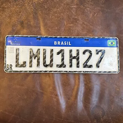 Brazil 🇧🇷 License Plate. MERCOSUL Tag Brazilian BRASIL Mercosur LMU • $87.95