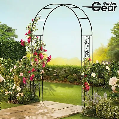 Garden Gear 2.2M Metal Arch Climbing Plant Support Archway Pergola Trellis NEW • £39.99