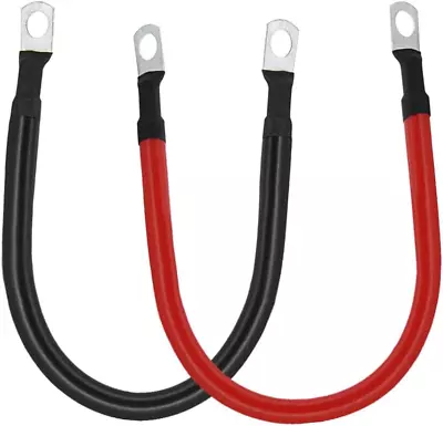 4 AWG Gauge Red + Black Pure Copper Battery Inverter Cables Solar Auto Marine  • $14.70