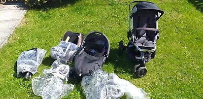 Quinny Buzz Travel System. Maxi Cosi. Pushchair. Travel Cot. Isofix Base.  • £45