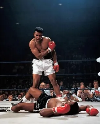 Muhammad Ali Vs Sonny Liston Fight 8x10 PHOTO PRINT • $7.98