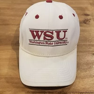 Washington State Cougars Hat Cap Snapback White 3 Bar The Game One Size • $393.96