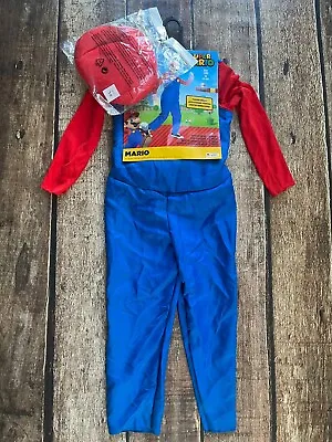 Disguise Super Mario Padded Belly Halloween Costume Kids Youth Medium 7-8 New • $24.99