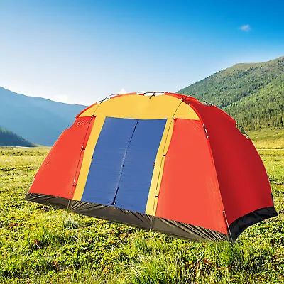 LUCKYERMORE 8 Person Camping Tent Outdoor Shelter Waterproof Family Hiking Dome • $49.99