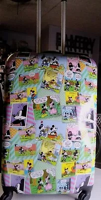 Unique Disney Parks Comic Strip Mickey Mouse & Minnie Hardshell Suitcase 27 X18  • $97.75