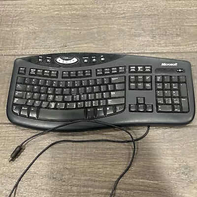 Microsoft Comfort Curve Ergonomic Keyboard 2000 V1.0 KU0459 Wired Tested Works • $25