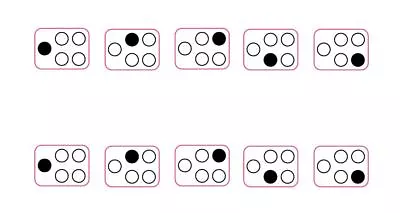 5 RING HOB STOVE STICKERS DECALS  Dot To Side Cooker Top Replacement Markings • £3.75