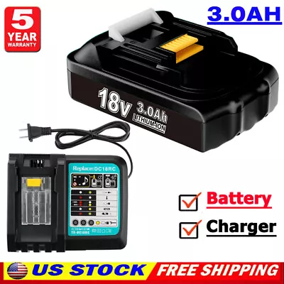 For Makita 18V 3.0Ah Battery Lithium-Ion BL1830 BL1850 BL1860 BL1840 Tool 1-2Pcs • $27.89