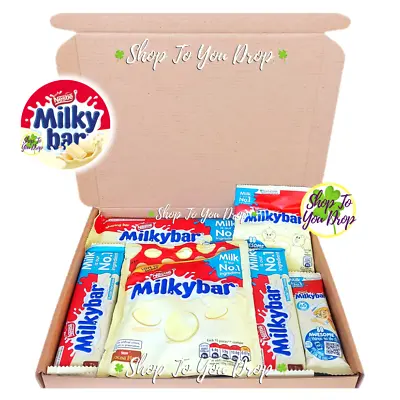 MILKYBAR GIANT BUTTONS PERSONALISED WHITE CHOCOLATE HAMPER Mothers Day Gift🍫🎁 • £9.95