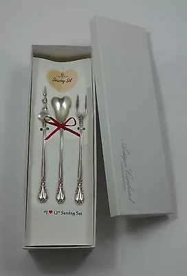 Chantilly By Gorham Sterling Silver  I Love You  Serving Set 3pc Custom Gift • $195