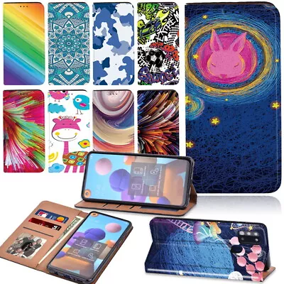 Printed PU Cover Phone Case For Samsung Galaxy S23 /A04E /A13 5G /A34 5G /54 5G • £4.49