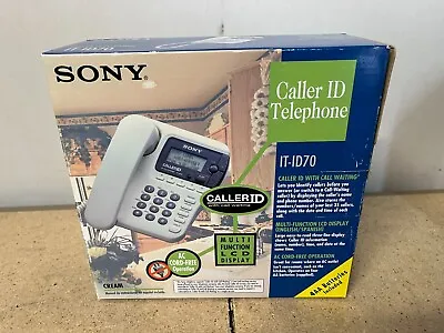 Sony IT-ID70 Caller ID Multi-Function Phone LCD AC Cord-Free Operation C32 • $51.43