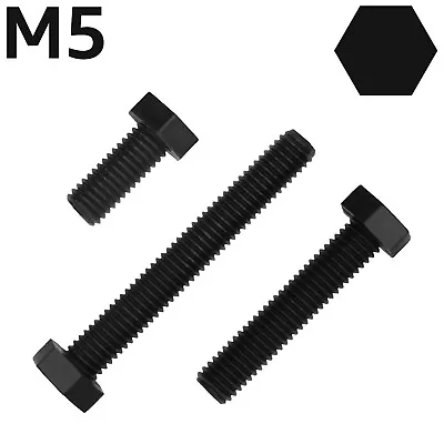 M3 M4 M5 M6 Black Hex Nylon Machine Screws Hexagonal Bolts Uk Stock Free Postage • £3.98