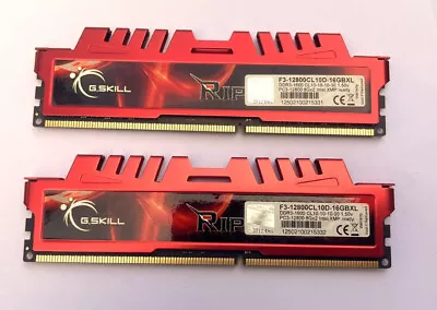 G. SKILL RipjawsX 16GB (2 X 8GB) PC3-12800 (DDR3-1600) Memory... • $20