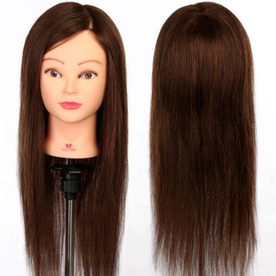 £23.59 • Buy 100% Real Hair Training Head Practice Hairdressing Cosmetology Mannequin Braid
