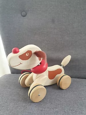 £5.99 • Buy Pull Along Dog By John Lewis - Wooden Toy