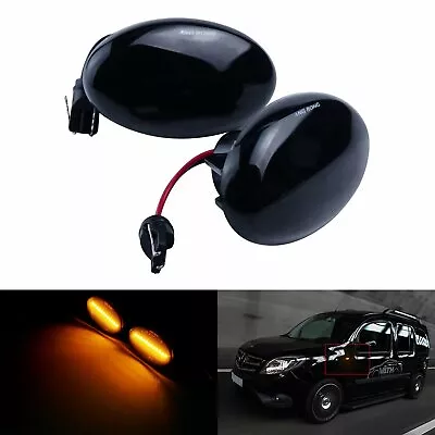 2x Fit Mercedes Vito W447 W639 W168 Black Lens Side Indicator LED Repeater Light • £11.95