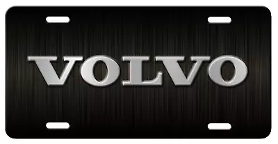 VOLVO Inspired Art On Black Simulated Graphite Aluminum License Plate Tag • $18.77