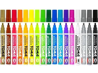 Permanent Car Tyre Tire Metal Paint Pen Oil Based Marker Waterproof 17 Colours • £33.96